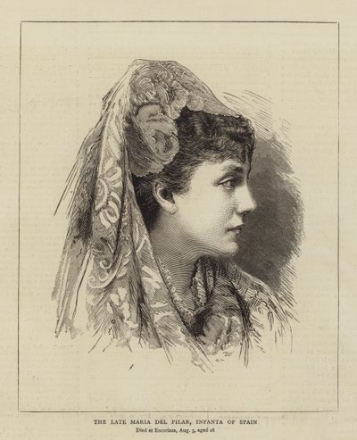 A Maria del Pilar tardia, Infanta de Espanha (gravação) de English School