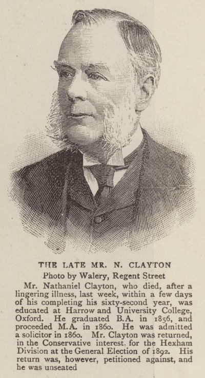 O Sr. N Clayton (gravura) de English School