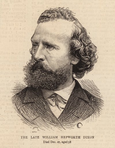O falecido William Hepworth Dixon (gravura) de English School