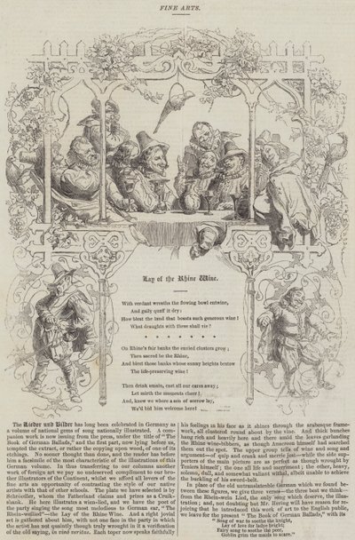 The Lay of the Rhine Wine (gravura) de English School