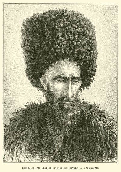 O líder lesghiano da revolta de 1861 no Daguestão de English School