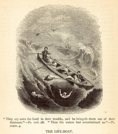 O barco salva-vidas (gravura) de English School