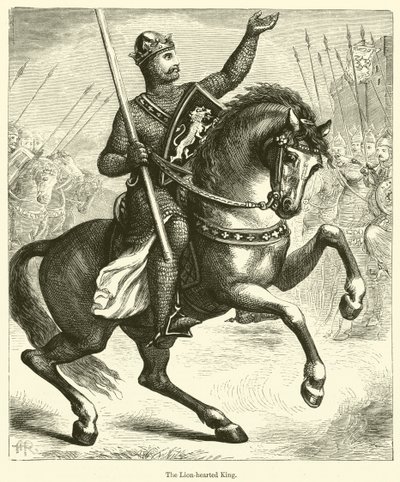 O Rei Coração de Leão (gravura) de English School