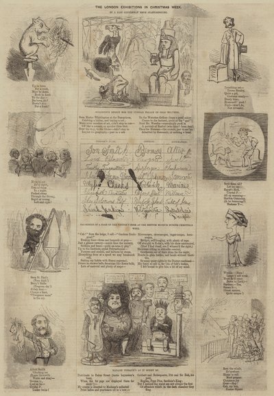 As Exposições de Londres na Semana de Natal (gravura) de English School