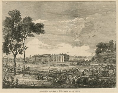 O Hospital de Londres em 1753 de English School