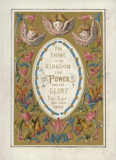Oração do Senhor (cor litho) de English School