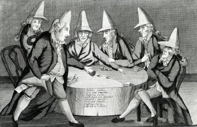 O Caldeirão de Macarrão, publicado por M. Darly, 1772 (mezzotint) de English School