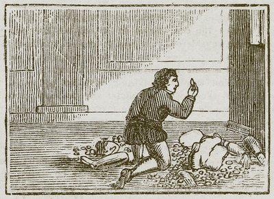 O homem e o seu Deus de madeira (gravura) de English School