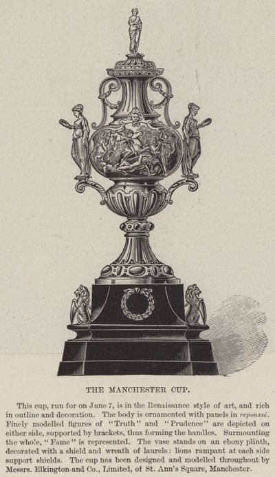 A Taça Manchester (gravura) de English School
