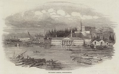 O Arsenal Marinho, Constantinopla (gravura) de English School