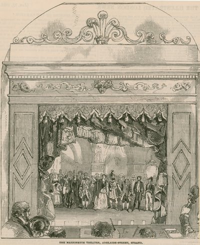 O teatro de marionetes na rua Adelaide de English School