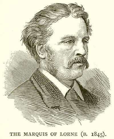 O Marquês de Lorne (B. 1845) de English School