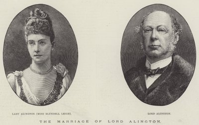 O Casamento do Lorde Alington (gravura) de English School