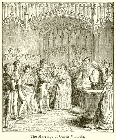 O casamento da rainha Vitória de English School