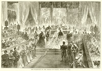 O casamento do príncipe de Gales, 10 de março de 1863 de English School