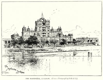 A Martiniere, Lucknow (gravura) de English School