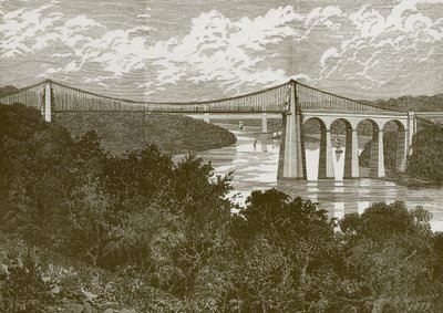 A ponte de suspensão de Menai de English School