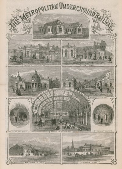 A ferrovia subterrânea metropolitana de English School