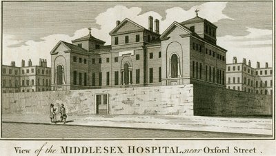 O Hospital Middlesex, perto da Oxford Street de English School