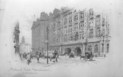 O Midland Hotel, Manchester, c.1910 de English School