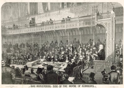 O lado ministerial da Câmara dos Comuns de English School