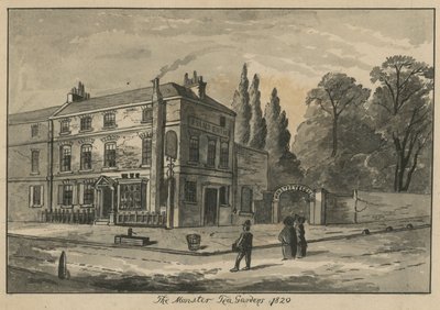 The Monster Tea Gardens em Pimlico (wc no papel) de English School