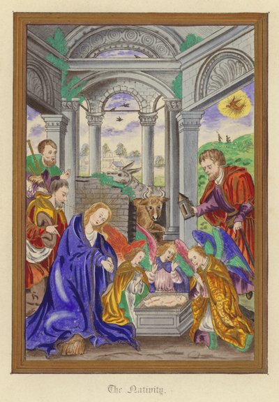 A Natividade (cor litho) de English School