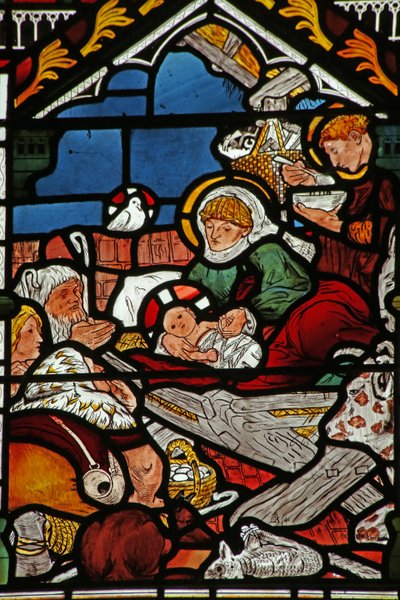 A Natividade Com Adoração De Um Magi E Um Pastor de English School