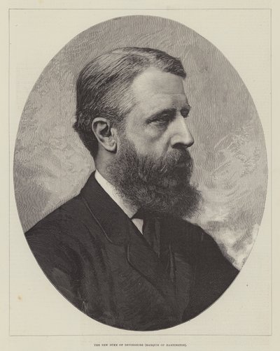 O Novo Duque de Devonshire, Marquês de Hartington (gravura) de English School