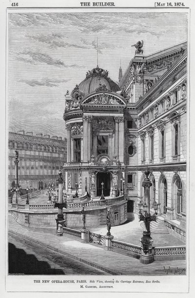 A Nova Opera-House, Paris (gravura) de English School