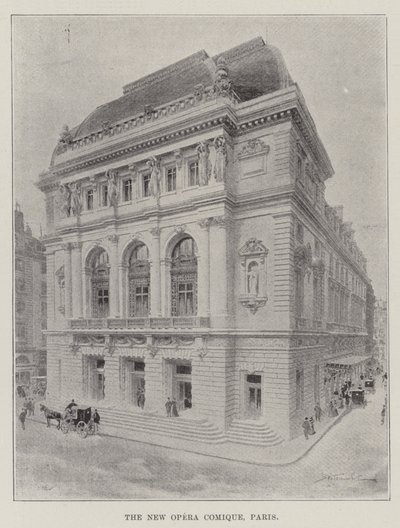 The New Opera Comique, Paris (gravura) de English School