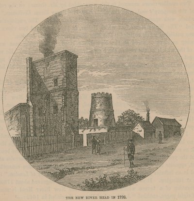 O New River Head em 1798 de English School