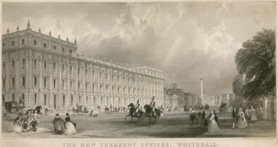 Os novos escritórios do Tesouro, Whitehall de English School