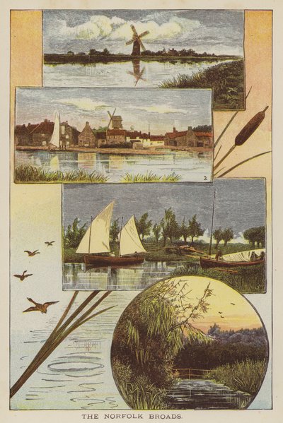 Os Broads de Norfolk (gravação a cores) de English School