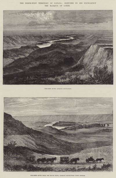 O Território Noroeste do Canadá (gravura) de English School