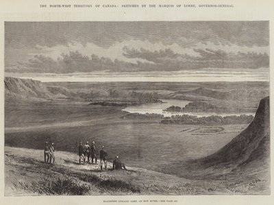 O Território Noroeste do Canadá (gravura) de English School