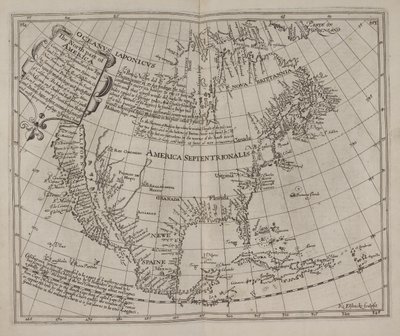 A parte Norte da América: desprezando Newfoundland, New England, Virginia..., Henry Briggs de English School