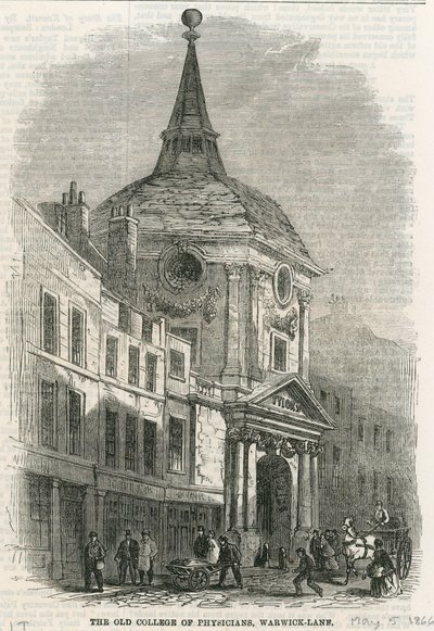 O antigo colégio de médicos em Warwick Lane de English School