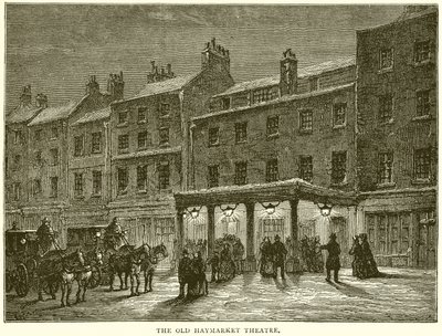 O velho teatro de Haymarket de English School