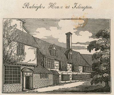 O Old Pied Bull (traseira), casa de Sir Walter Raleighs de English School