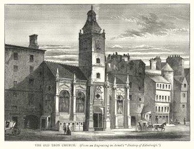 A Antiga Igreja Tron (gravura) de English School