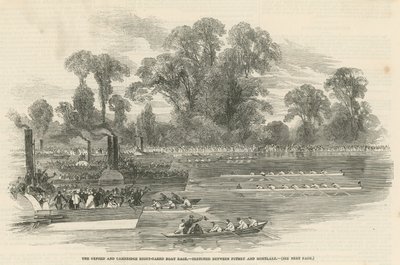 A corrida de barcos de Oxford e Cambridge de English School