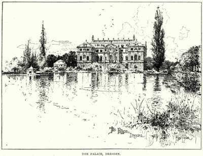 O Palácio, Dresden (gravura) de English School