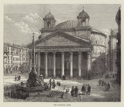 O Panteão, Roma (gravura) de English School