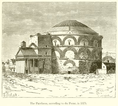 O Panteão, segundo du Perac, em 1575 de English School