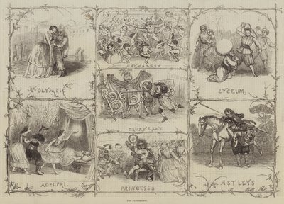 O Pantomimes (gravura) de English School