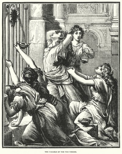 A Parábola das Dez Virgens (gravura) de English School