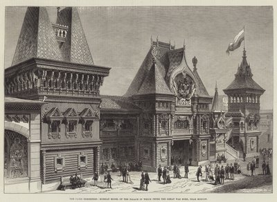 A Exposição de Paris, modelo russo do Palácio em que nasceu Pedro o Grande, perto de Moscovo (gravura) de English School