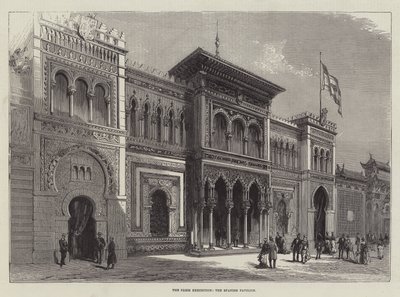 A Exposição de Paris, o Pavilhão de Espanha (gravura) de English School