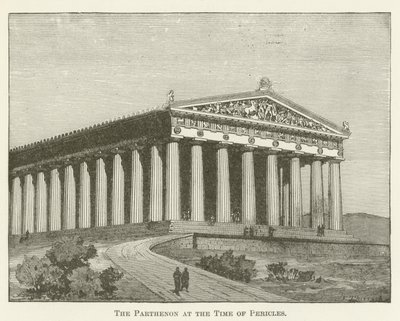 O Parthenon na época de Pericles de English School